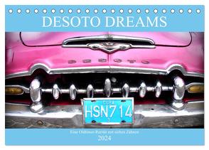 DESOTO DREAMS – Eine Oldtimer-Rarität mit sieben Zähnen (Tischkalender 2024 DIN A5 quer), CALVENDO Monatskalender von von Loewis of Menar,  Henning