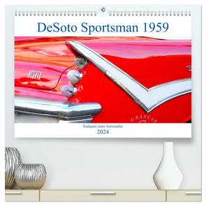DeSoto Sportsman 1959 – Endspurt einer Automarke (hochwertiger Premium Wandkalender 2024 DIN A2 quer), Kunstdruck in Hochglanz von von Loewis of Menar,  Henning