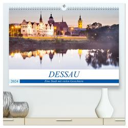 DESSAU – Eine Stadt mit vielen Gesichtern (hochwertiger Premium Wandkalender 2024 DIN A2 quer), Kunstdruck in Hochglanz von boeTtchEr,  U