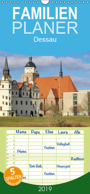 Dessau – Familienplaner hoch (Wandkalender 2019 , 21 cm x 45 cm, hoch) von LianeM