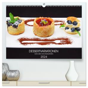 DESSERTVARIATIONEN (hochwertiger Premium Wandkalender 2024 DIN A2 quer), Kunstdruck in Hochglanz von KOCHGIGANTEN,  KOCHGIGANTEN