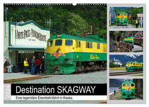 Destination SKAGWAY – Eine legendäre Eisenbahnfahrt in Alaska (Wandkalender 2024 DIN A2 quer), CALVENDO Monatskalender von Wilczek,  Dieter-M.