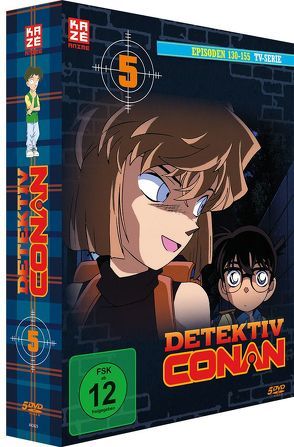 Detektiv Conan – TV-Serie – DVD Box 5 (Episoden 130-155) (5 DVDs) von Kodama,  Kenji, Ochi,  Kojin, Sato,  Masato, Yamamoto,  Yasuichiro