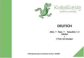 Deutsch Aktiv-Passiv-Konjunktiv I+II-Tabellen und Tests mit Lösungen von Dr. Hofmann,  Sabine, Sparrer,  Martina