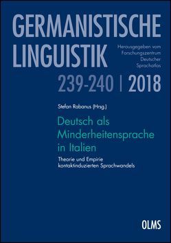 Deutsch als Minderheitensprache in Italien von Rabanus,  Stefan