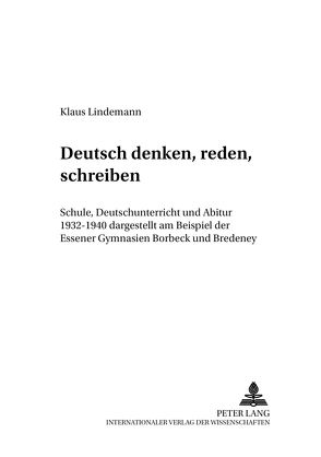«Deutsch denken, reden, schreiben» von Lindemann,  Klaus
