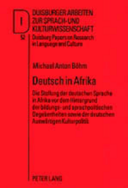 Deutsch in Afrika von Böhm,  Michael Anton