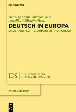 Deutsch in Europa von Lobin,  Henning, Witt,  Andreas, Wöllstein,  Angelika