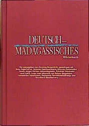 Deutsch-Madagassisches Wörterbuch von Bergenholtz,  Henning
