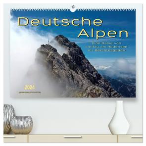 Deutsche Alpen, eine Reise von Lindau am Bodensee bis Berchtesgaden (hochwertiger Premium Wandkalender 2024 DIN A2 quer), Kunstdruck in Hochglanz von Roder,  Peter