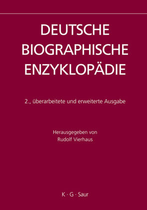 Deutsche Biographische Enzyklopädie (DBE) / Poethen – Schlüter von Vierhaus,  Rudolf