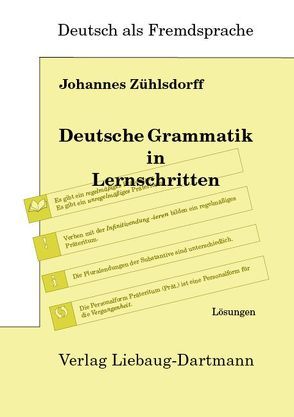 Deutsche Grammatik in Lernschritten von Zühlsdorff,  Johannes