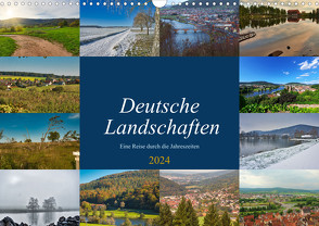 Deutsche Landschaften – eine Reise durch die Jahreszeiten (Wandkalender 2024 DIN A3 quer), CALVENDO Monatskalender von Meisenzahl,  Jessica