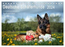 Deutsche Schäferhunde Seelentröster (Tischkalender 2024 DIN A5 quer), CALVENDO Monatskalender von Schiller,  Petra