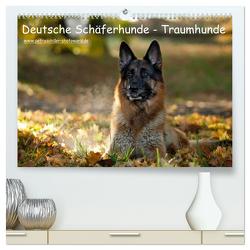 Deutsche Schäferhunde – Traumhunde (hochwertiger Premium Wandkalender 2024 DIN A2 quer), Kunstdruck in Hochglanz von Schiller,  Petra