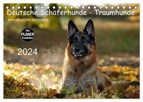Deutsche Schäferhunde – Traumhunde (Tischkalender 2024 DIN A5 quer), CALVENDO Monatskalender von Schiller,  Petra