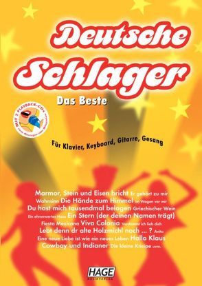 Deutsche Schlager – Das Beste + 2 Playback-CDs + Midifiles im GM/XG/XF-Format (USB-Stick) von Hage,  Helmut