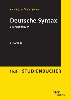 Deutsche Syntax von Berman,  Judith, Pittner,  Karin