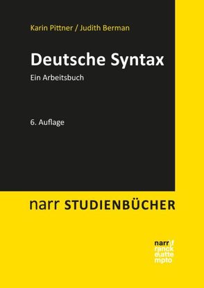 Deutsche Syntax von Berman,  Judith, Pittner,  Karin