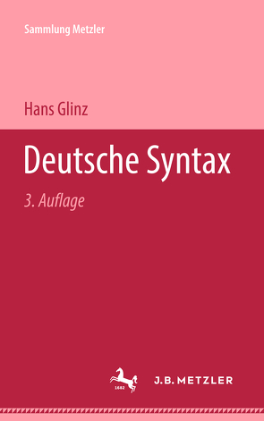 Deutsche Syntax von Glinz,  Hans
