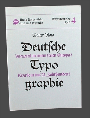Deutsche Typographie von Plata,  Walter