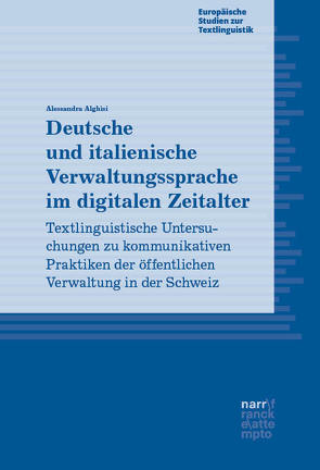 Deutsche und italienische Verwaltungssprache im digitalen Zeitalter von Alghisi,  Alessandra