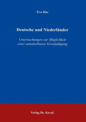 Deutsche und Niederländer von Ház,  Éva