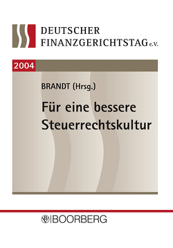 Deutscher Finanzgerichtstag 2004 von Brandt,  Jürgen