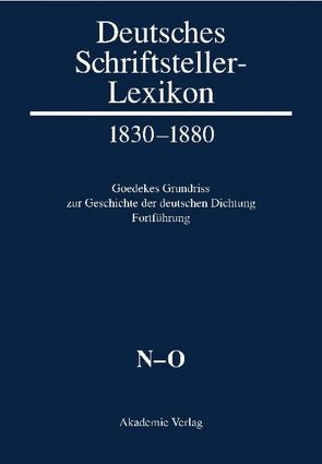 Deutsches Schriftsteller-Lexikon 1830–1880 / N-O von Lindenberg,  Thomas