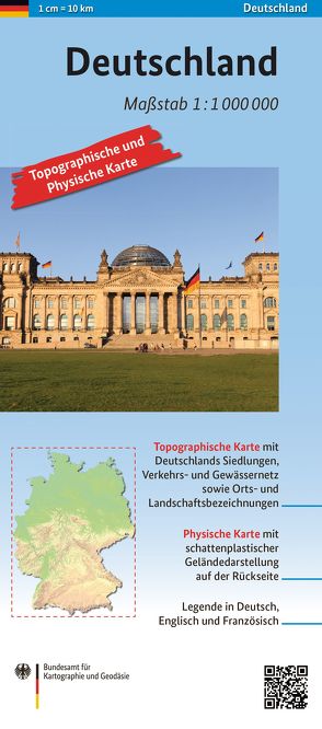 Deutschland 1: 1 000 000 von BKG - Bundesamt für Kartographie und Geodäsie
