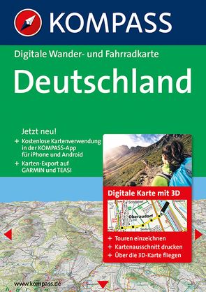 KOMPASS Digitale Karten Deutschland 3D von KOMPASS-Karten GmbH