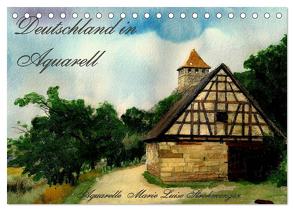 Deutschland in Aquarell (Tischkalender 2024 DIN A5 quer), CALVENDO Monatskalender von Luise Strohmenger,  Marie
