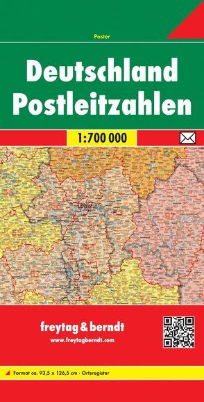 Deutschland Postleitzahlen von Freytag-Berndt und Artaria KG