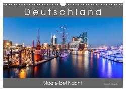 Deutschland Städte bei Nacht (Wandkalender 2024 DIN A3 quer), CALVENDO Monatskalender von Dieterich,  Werner