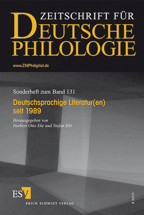 Deutschsprachige Literatur(en) seit 1989 von Eke,  Norbert Otto, Elit,  Stefan
