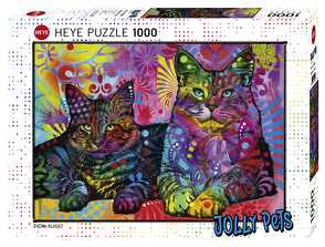 Devoted 2 Cats Puzzle von Russo,  Dean