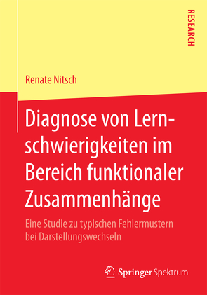 Diagnose von Lernschwierigkeiten im Bereich funktionaler Zusammenhänge von Nitsch,  Renate