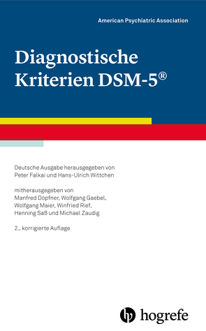 Diagnostische Kriterien DSM-5 von Association,  American Psychiatric