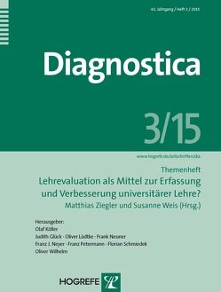 Diagostica 3/2015 von Weis,  Susanne, Ziegler,  Matthias