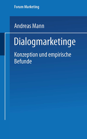 Dialogmarketing von Mann,  Andreas