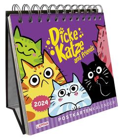 Dicke Katze and Friends – Postkartenkalender 2024 von Vieweg,  Olivia