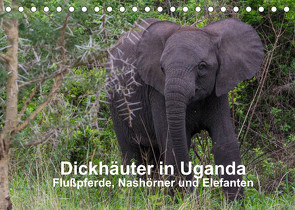 Dickhäuter in Uganda – Flußpferde, Nashörner und Elefanten (Tischkalender 2022 DIN A5 quer) von Helmut Gulbins,  Dr.