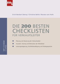 Die 200 besten Checklisten für Verkaufsleiter von Behle,  Christine, Detroy,  Erich-Norbert, Hofe,  Renate vom