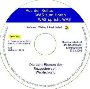 Die 8 Ebenen der Rezeption von Wirklichkeit von Kollmann,  Ulrike, Siebel,  Walter Alfred