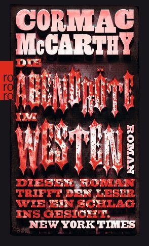 Die Abendröte im Westen von McCarthy,  Cormac, Wolf,  Hans