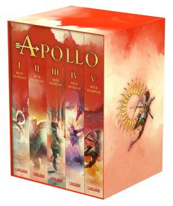 Die Abenteuer des Apollo: Taschenbuch-Schuber Bände 1-5 von Haefs,  Gabriele, Riordan,  Rick