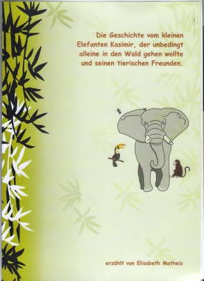 Die Abenteuer des kleinen Elefanten von Matheis,  Elisabeth
