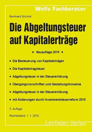 Die Abgeltungsteuer auf Kapitalerträge von Schmid,  Bernhard