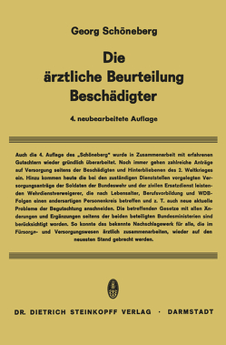 Die Ärztliche Beurteilung Beschädigter von Albrecht,  E, Goetz,  E., Schöneberg,  Georg