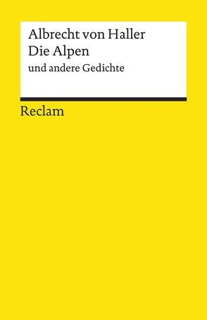 Die Alpen und andere Gedichte von Elschenbroich,  Adalbert, Haller,  Albrecht Von